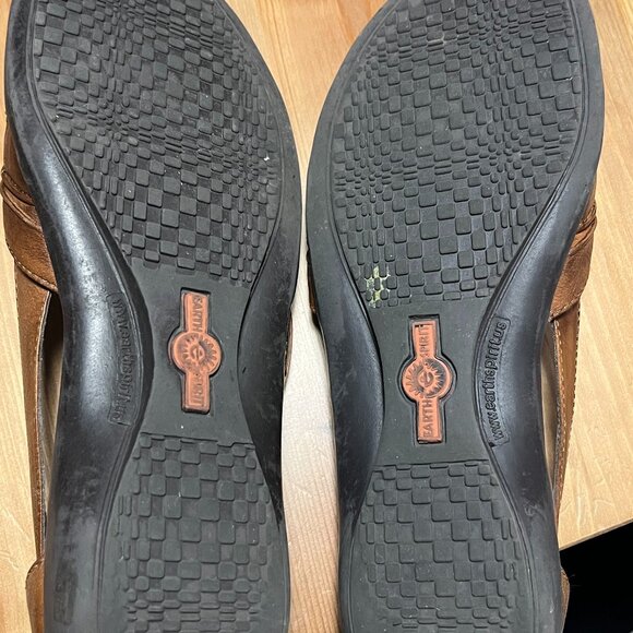 EARTH SPIRIT floral sandal flats (brown leather) - Picture 3 of 4